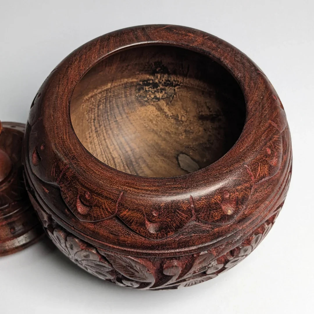 Handcrafted Wooden Dry Fruit Jar