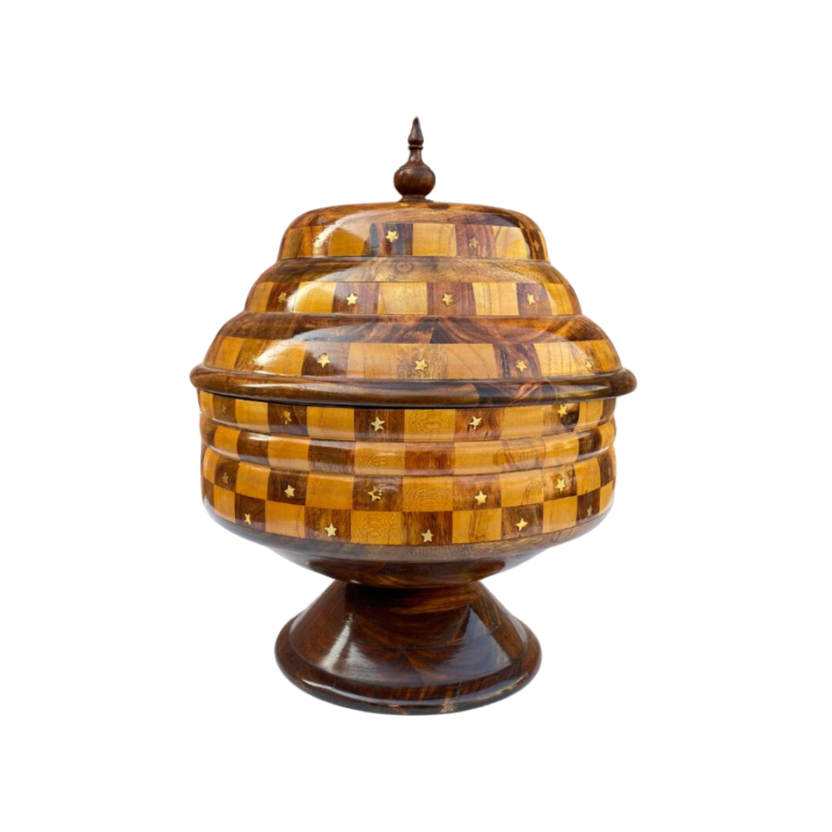 Checkered Hotpot with Brass Artistry