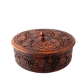 Wooden Hand-Carved Chapati Hotpot