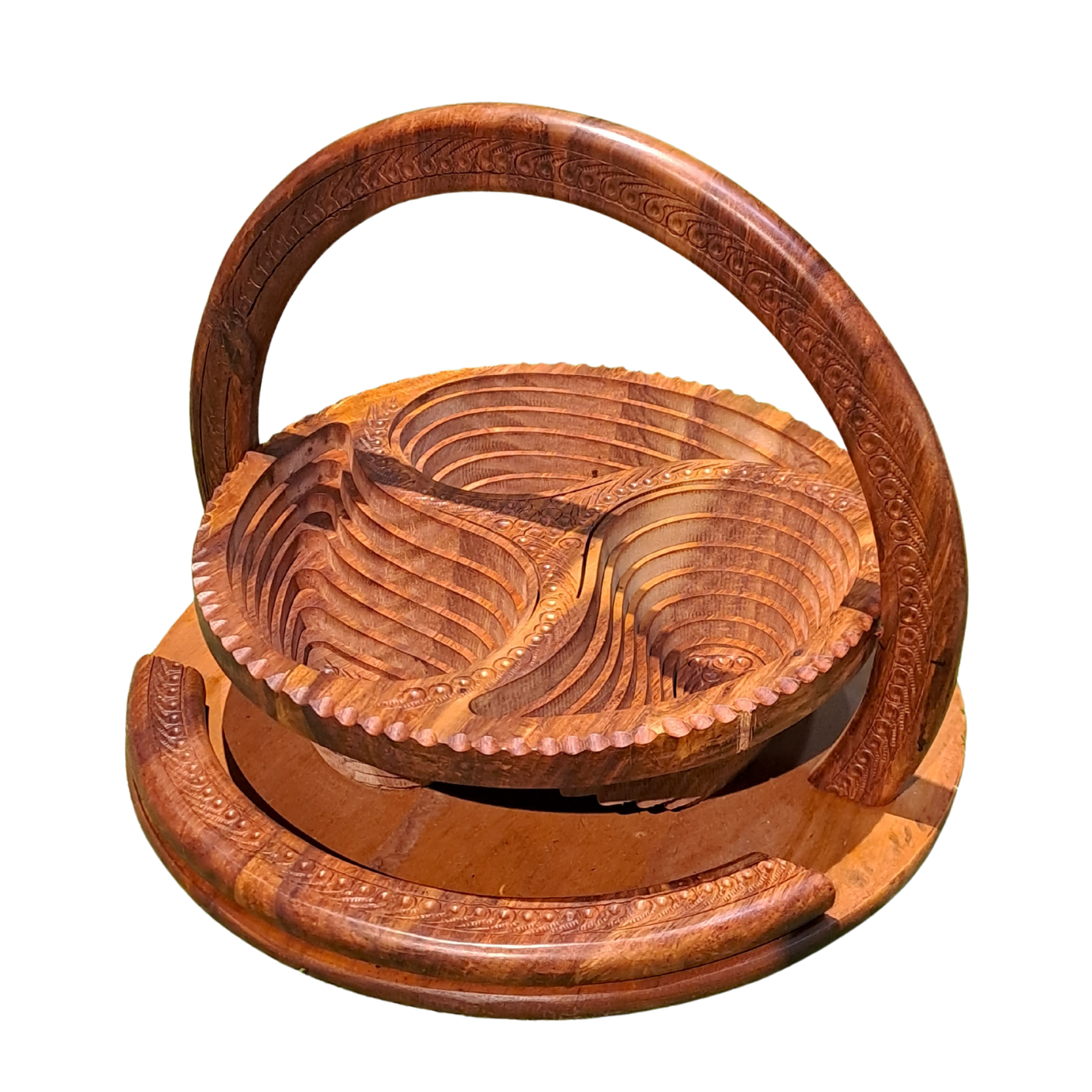 Wooden Collapsible Dry Fruit Basket