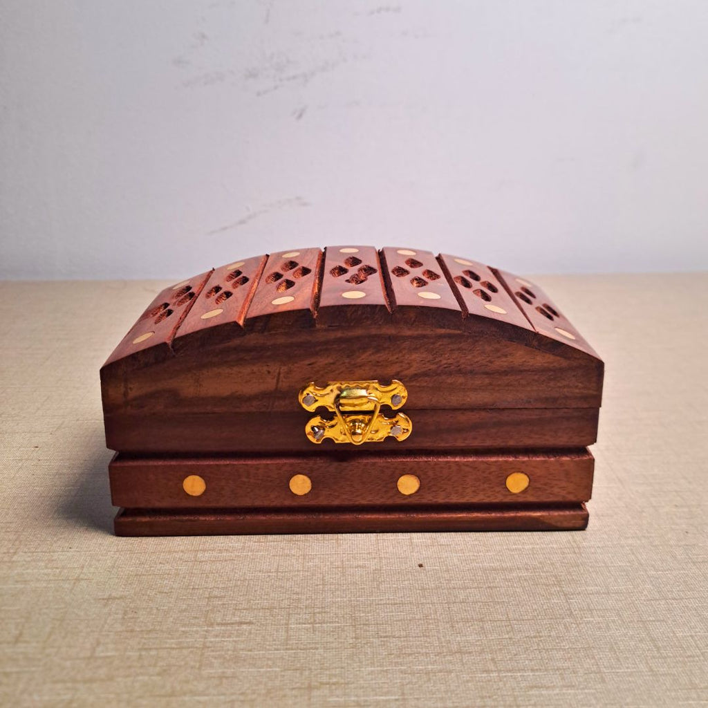 Set of 3 Wooden Jewelry Boxes "Heritage Chest Trio"