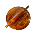 Wooden Rolling Pin with Base | Chakna Belan Set