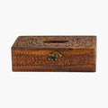Wooden Tissue Box Holder Carving Art