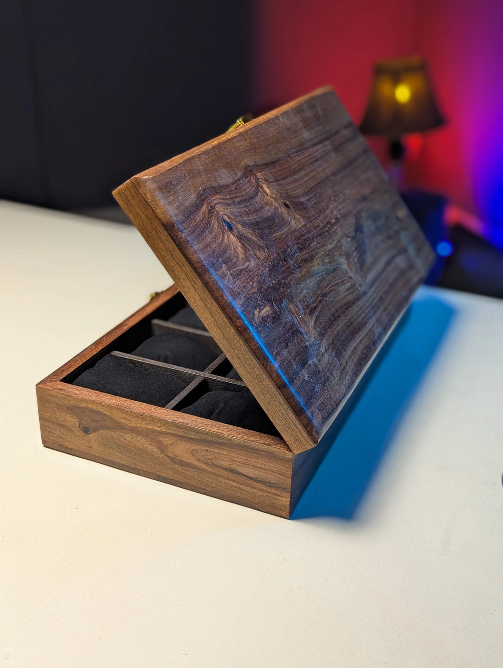 Wooden Watch Organizer Box - for 10 Watches